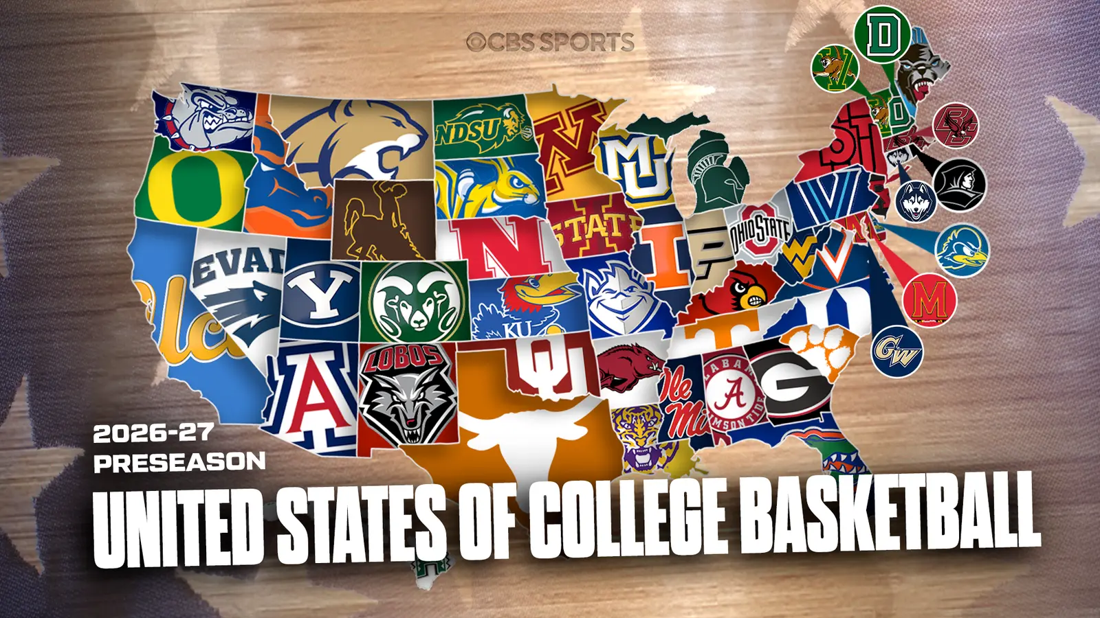 CBS Sports a publicat clasamentul echipei de baschet din fiecare stat pentru sezonul 2026-27